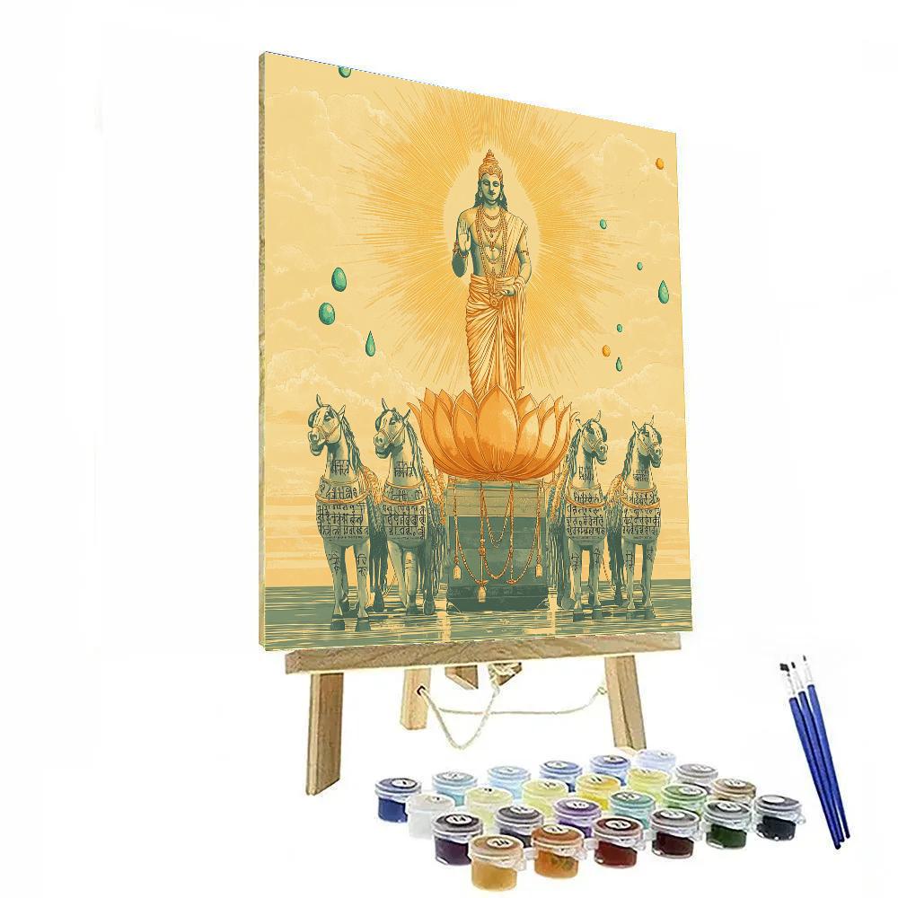 Brahma With Dawn Chariot Of Manuscripts DIY paint by numbers