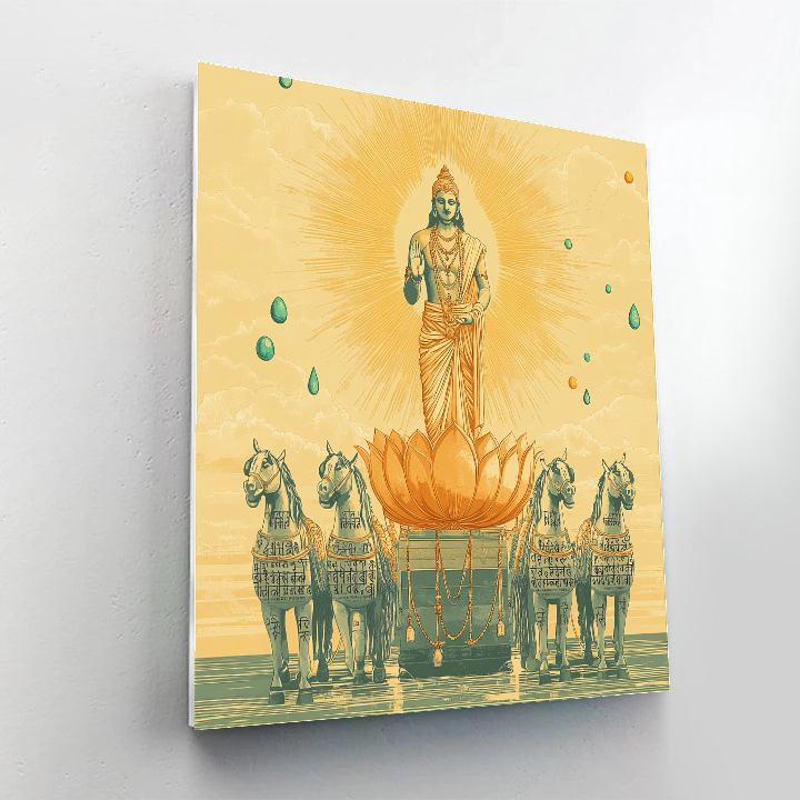 Brahma With Dawn Chariot Of Manuscripts DIY paint by numbers