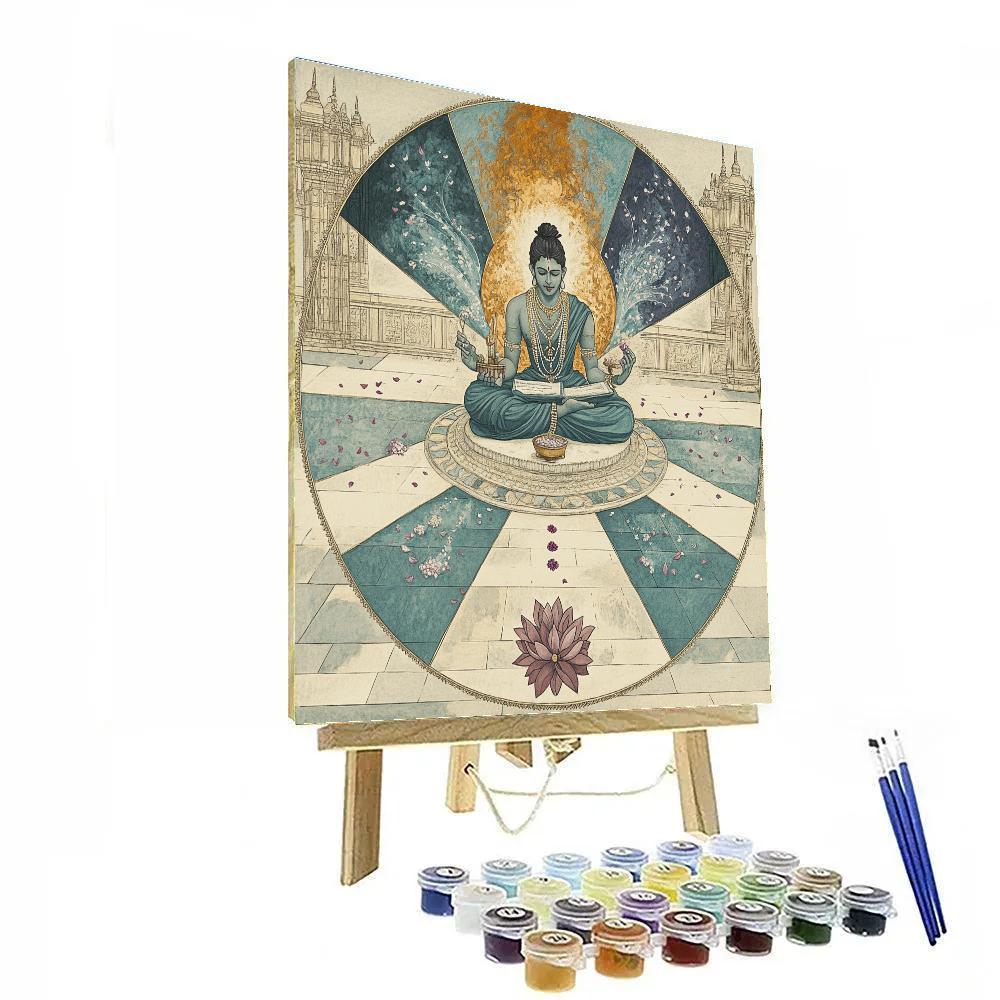 Brahma In The Four Winds Mandala Courtyard DIY paint by numbers