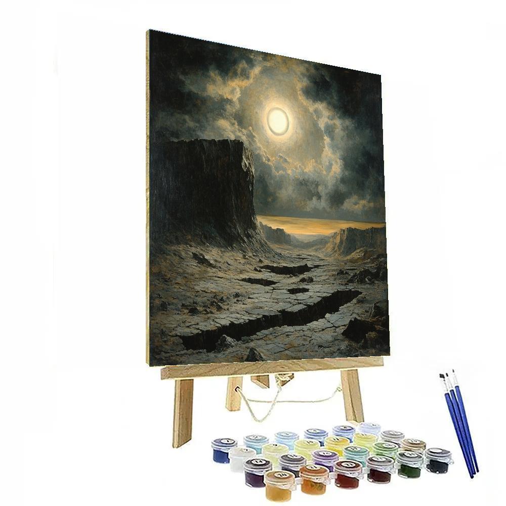 Francisco Goya Inspired Eclipse Over Basalt Ridge Painting by numbers kit