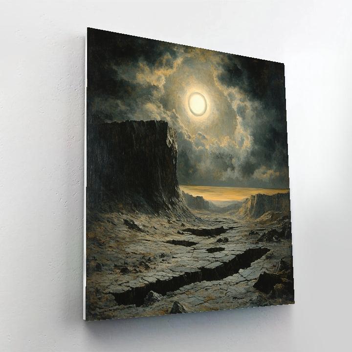 Francisco Goya Inspired Eclipse Over Basalt Ridge Painting by numbers kit