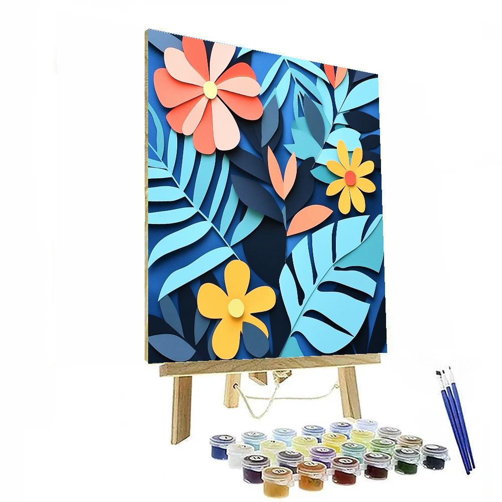 Henri Matisse Inspired Botanical Pattern Wall Art Numbered painting kits