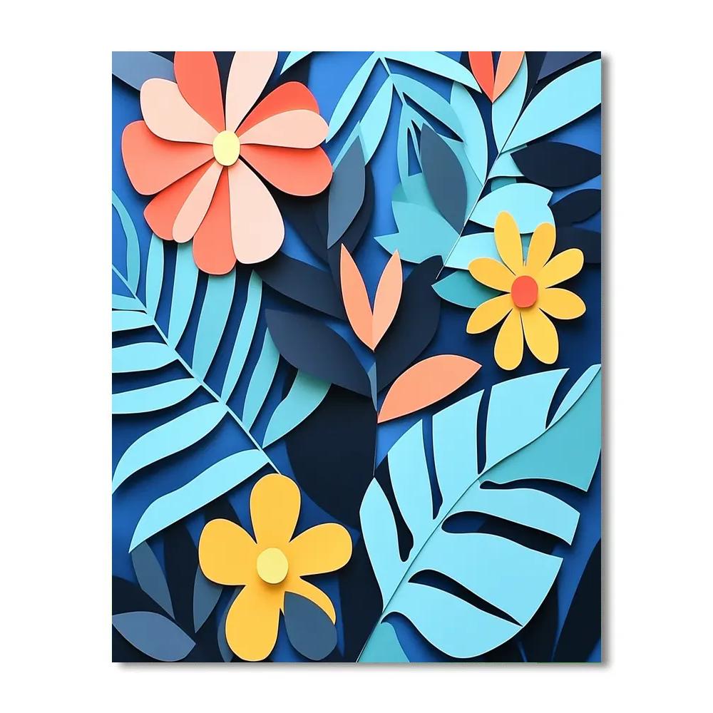Henri Matisse Inspired Botanical Pattern Wall Art Numbered painting kits