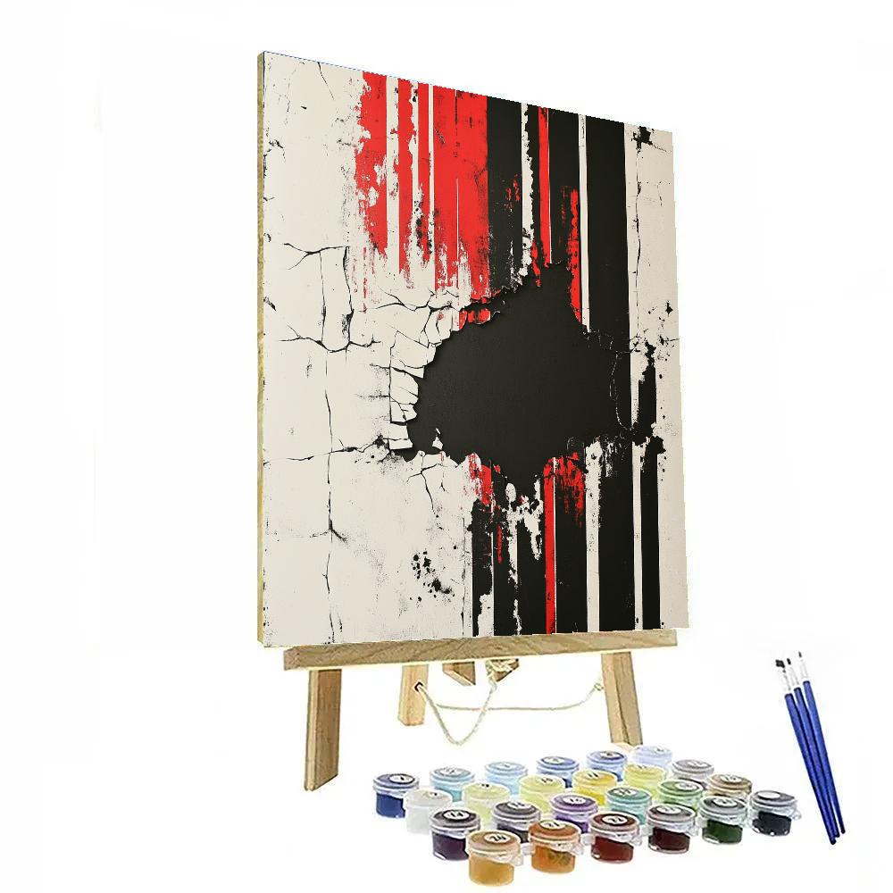 Banksy Inspired Carbon Ghost Atmosphere DIY paint by numbers