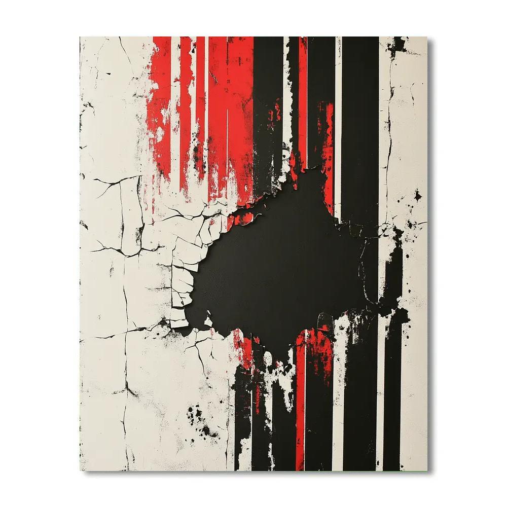 Banksy Inspired Carbon Ghost Atmosphere DIY paint by numbers