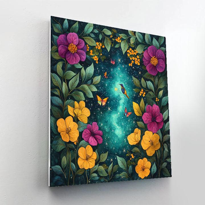 Frida Kahlo Inspired Nebula Garden Of Resilience paint by number