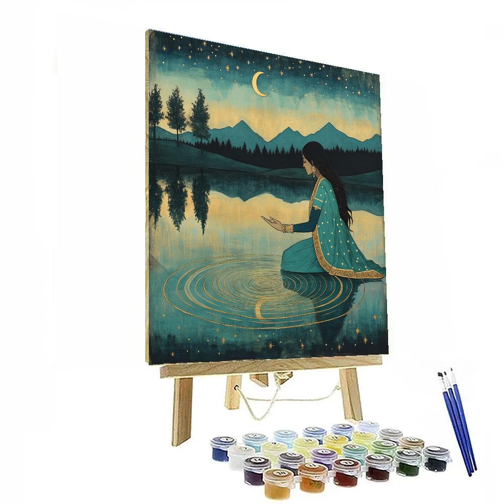 Parvati And The Stardust Mirror Lake DIY paint by numbers