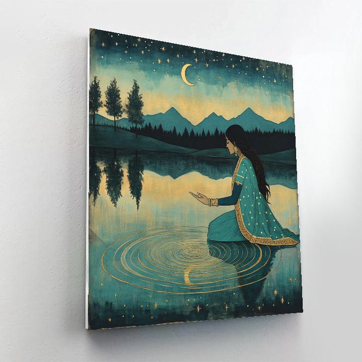 Parvati And The Stardust Mirror Lake DIY paint by numbers