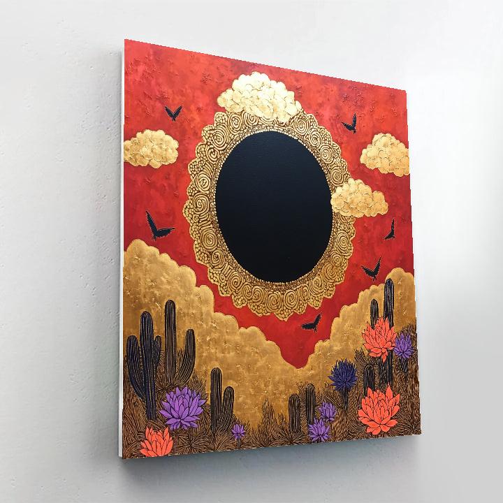 Frida Kahlo Inspired Eclipse Of Inner Weather Paint by numbers kits