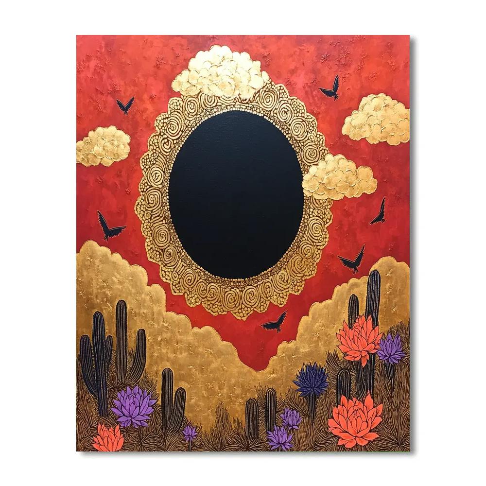 Frida Kahlo Inspired Eclipse Of Inner Weather Paint by numbers kits