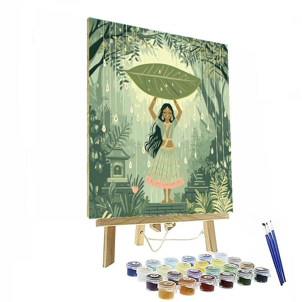 Forest Rain Shield Parvati paint by number