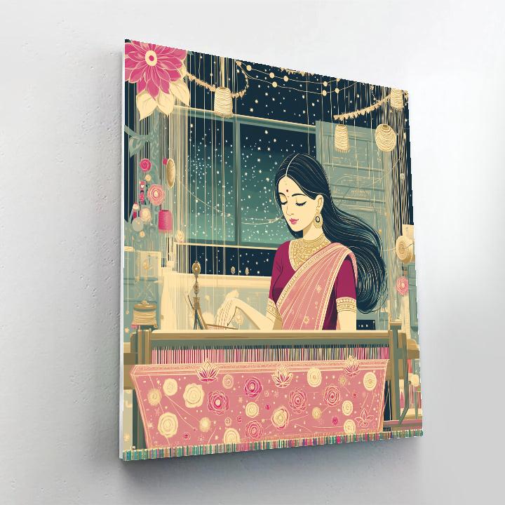 Parvati At The Celestial Weaving Loom Paint by numbers kits