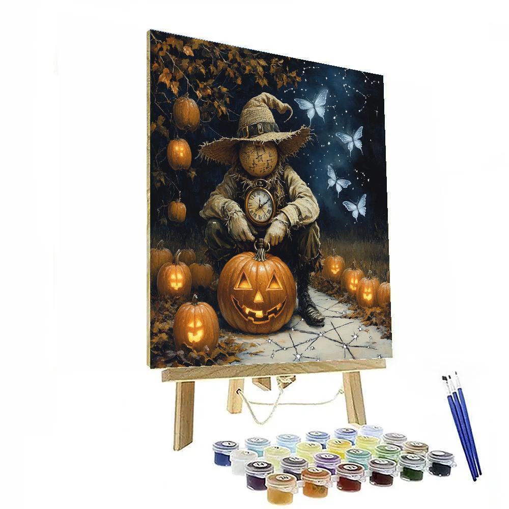 Spooky Timekeeper Orchard paint by number