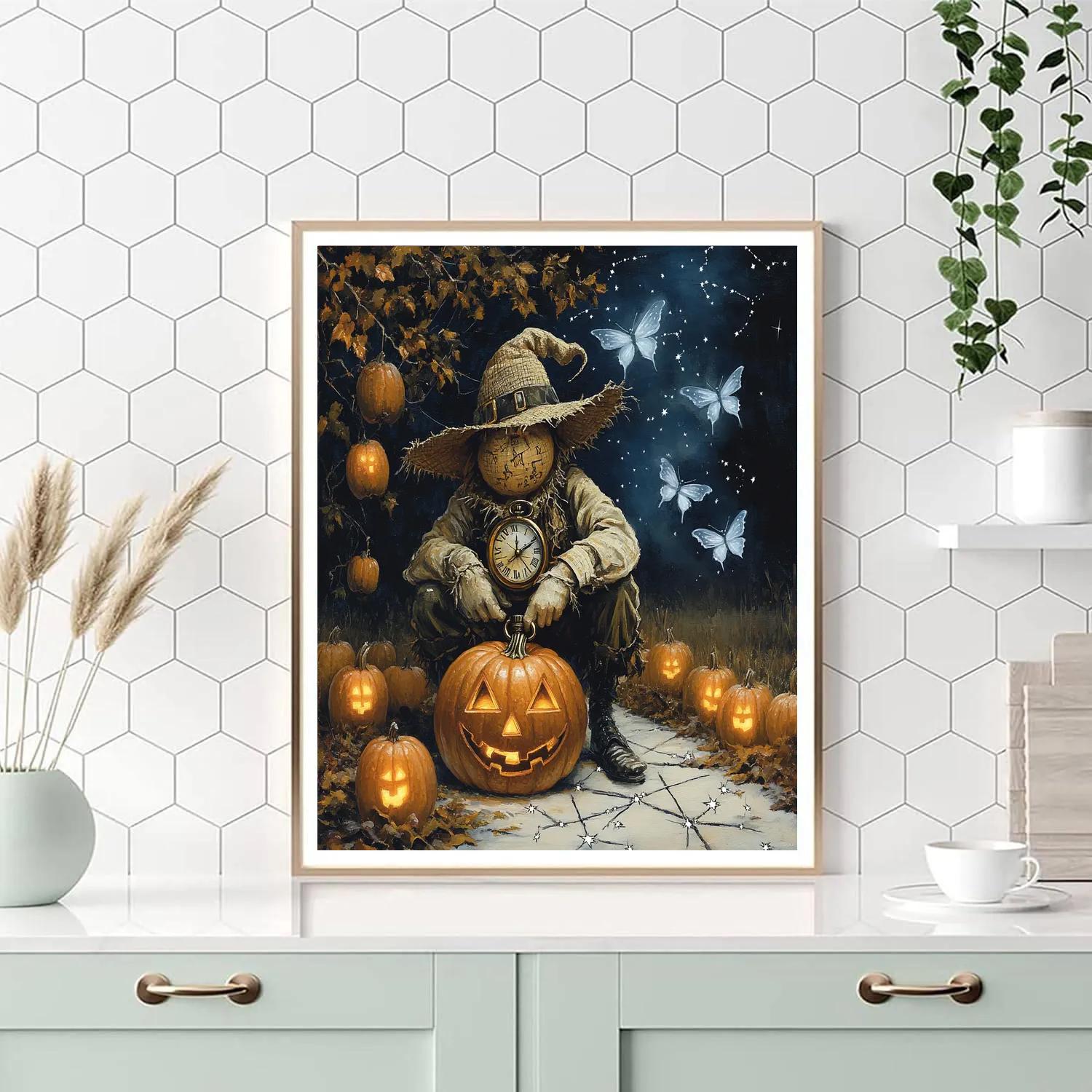 Spooky Timekeeper Orchard paint by number