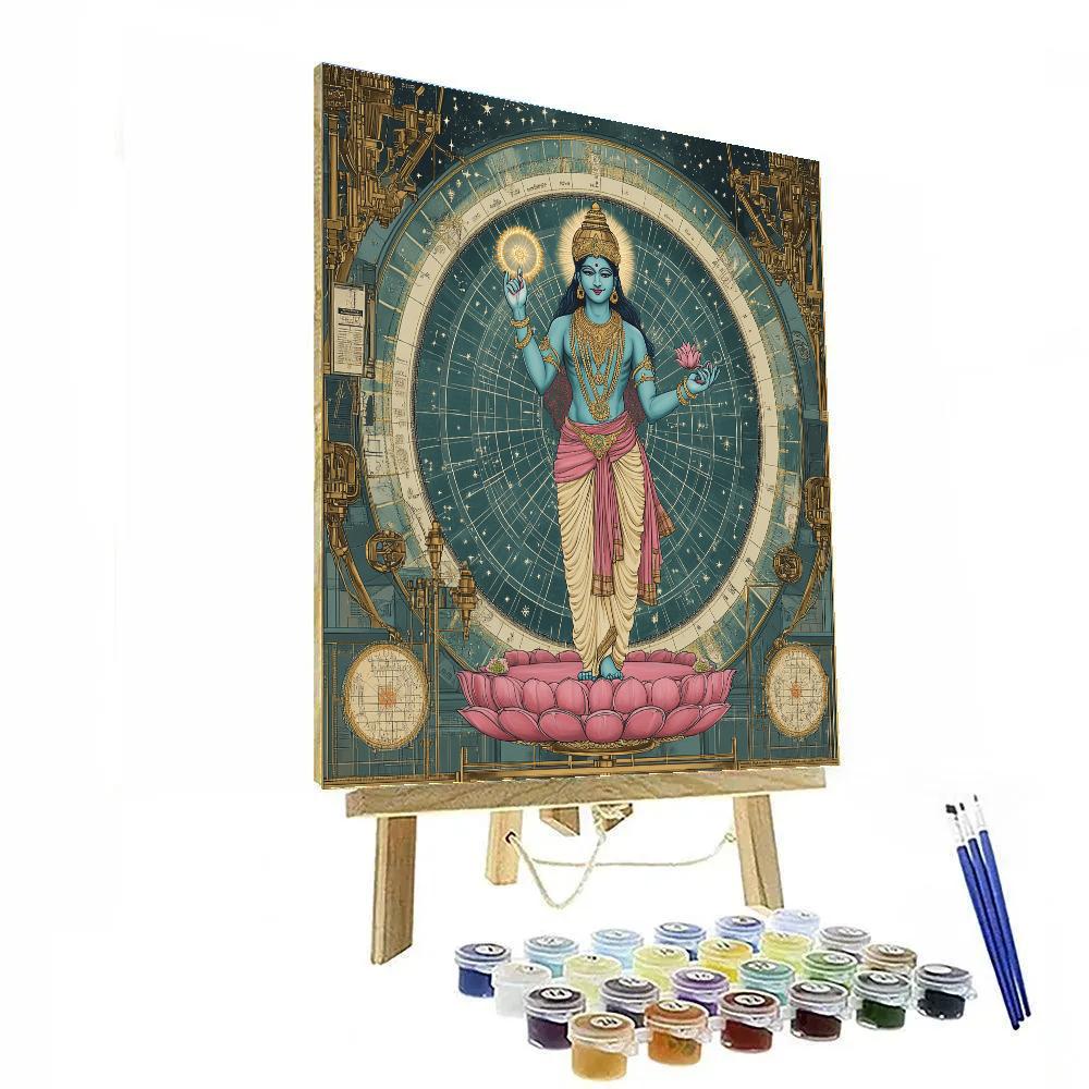 Vishnu Guardian Of The Lotus Observatory Numbered painting kits