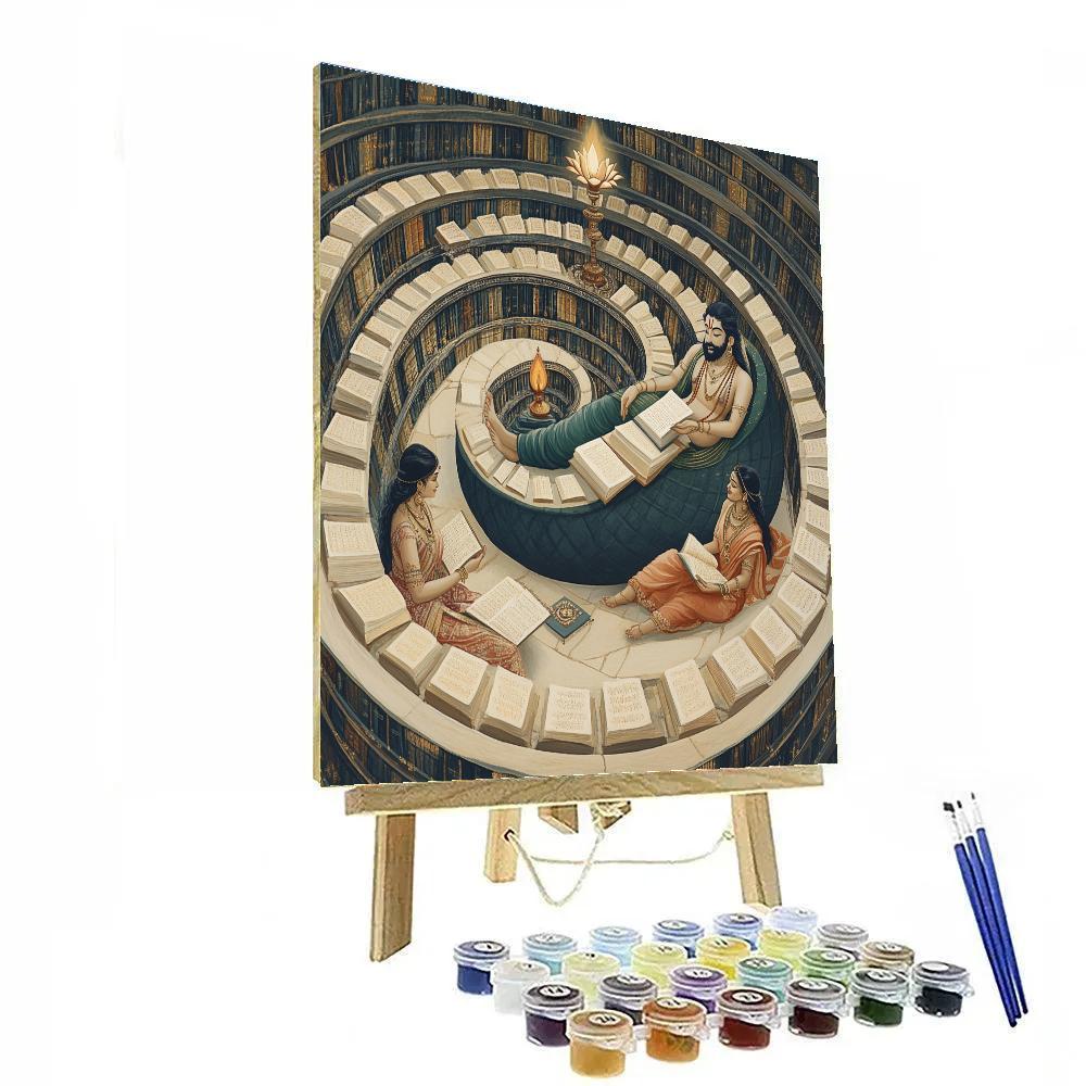 Ananta Shesha Library Of Eternal Verses paint by numbers