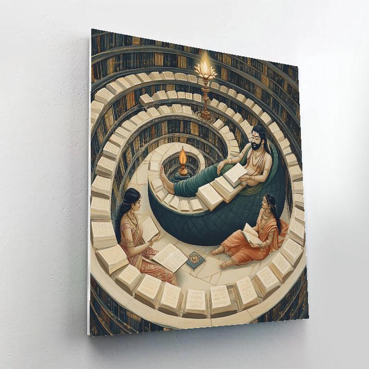 Ananta Shesha Library Of Eternal Verses paint by numbers