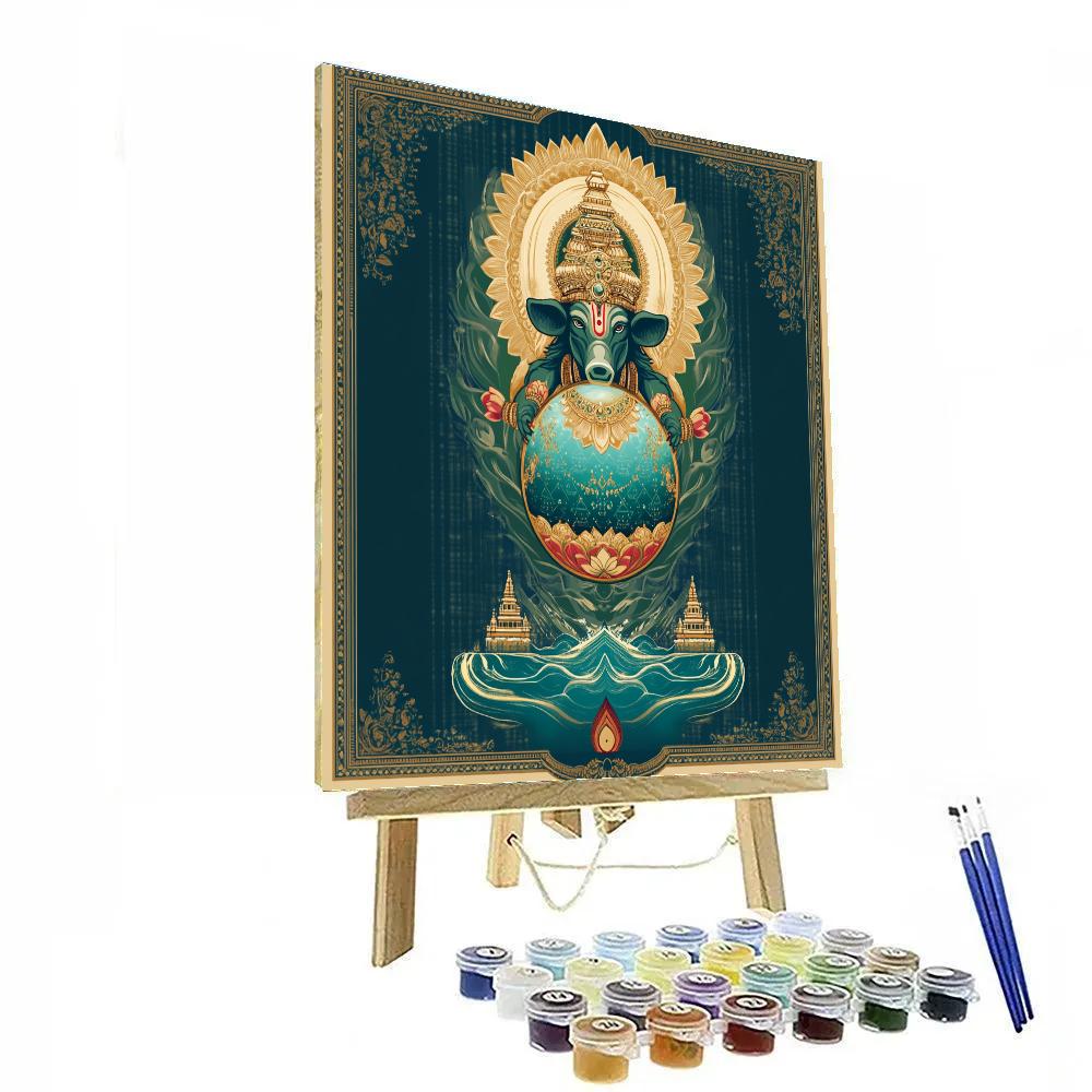 Varaha Lifting The Earth Jewel painting number kit