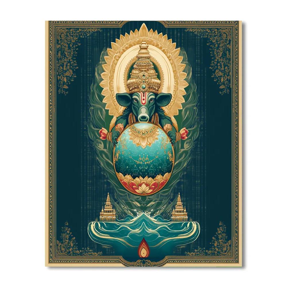 Varaha Lifting The Earth Jewel painting number kit