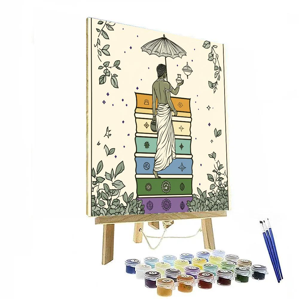 Vamana Measuring The Three Realms Map Paint by numbers kits