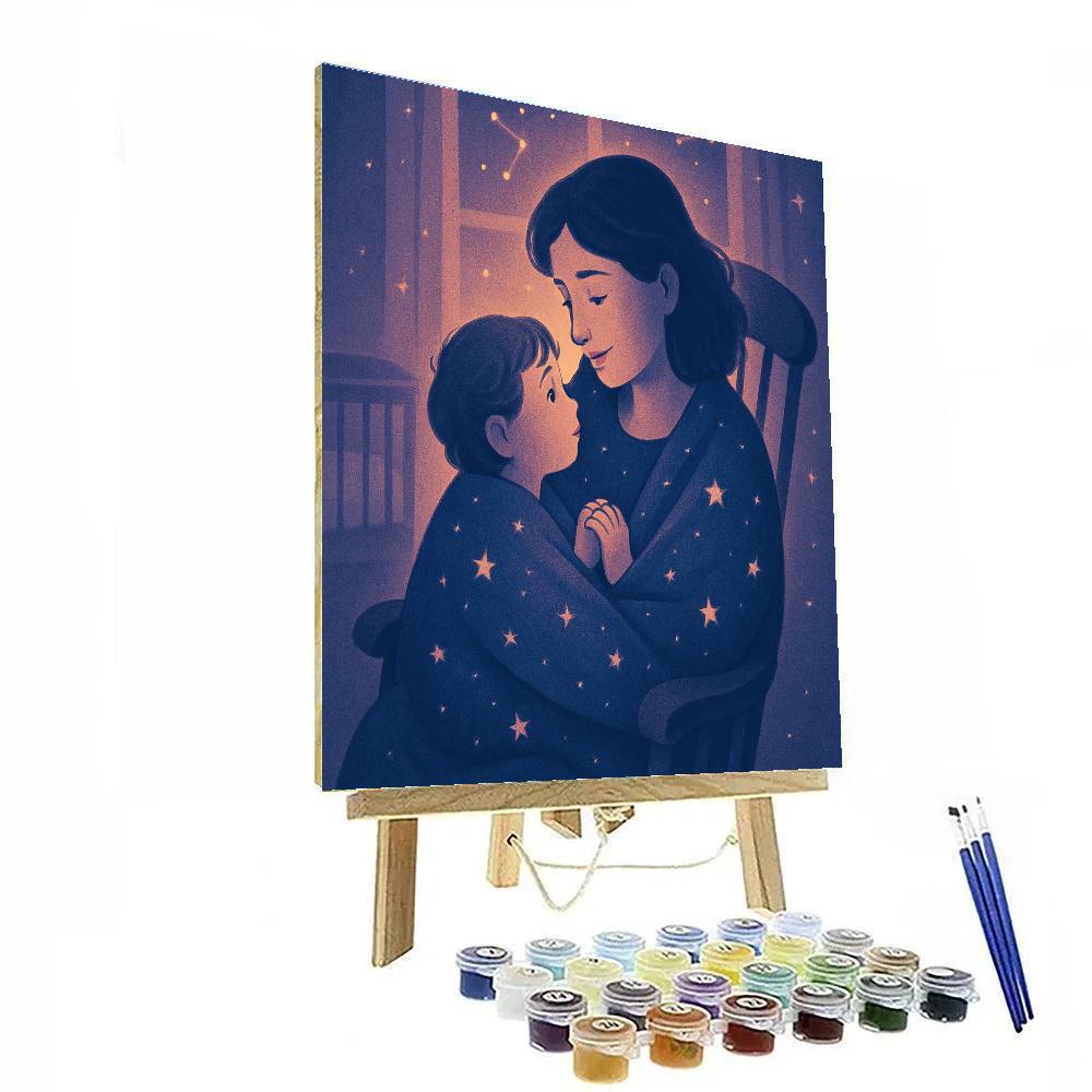 Starglow Lullaby Cradle Scene Numbered painting kits