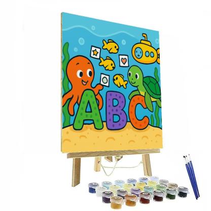 Coral Codebreakers And The Sunken Alphabet Reef DIY paint by numbers