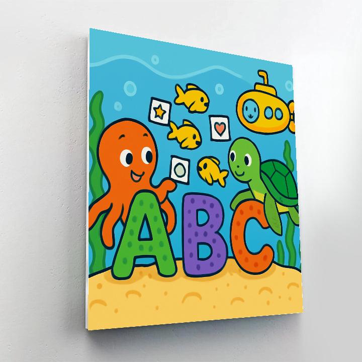 Coral Codebreakers And The Sunken Alphabet Reef DIY paint by numbers