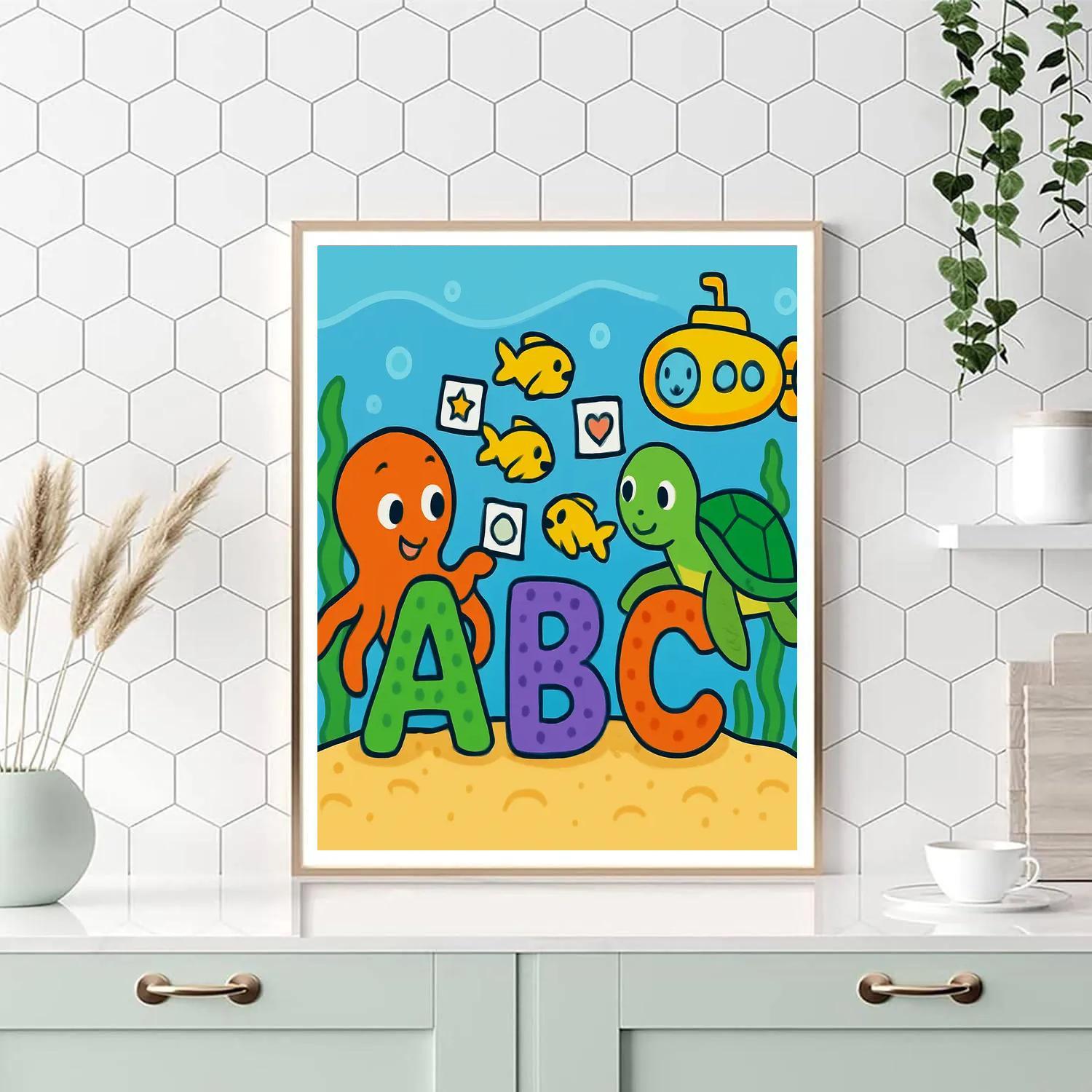 Coral Codebreakers And The Sunken Alphabet Reef DIY paint by numbers