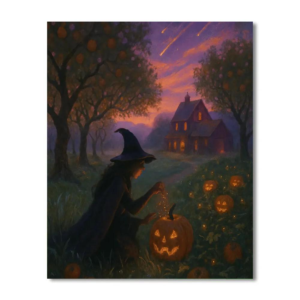 The Orchard Where Meteors Bloom paint by numbers