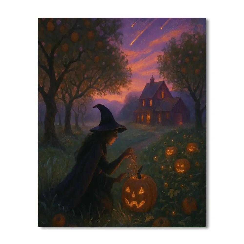 The Orchard Where Meteors Bloom paint by numbers