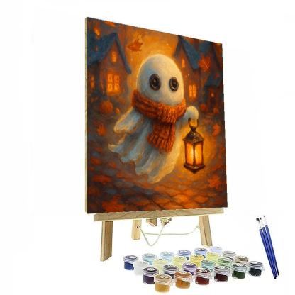 Lantern Parade Of The Button Eyed Ghost Numbered painting kits
