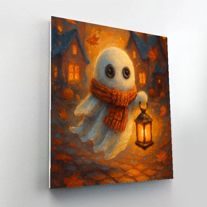 Lantern Parade Of The Button Eyed Ghost Numbered painting kits