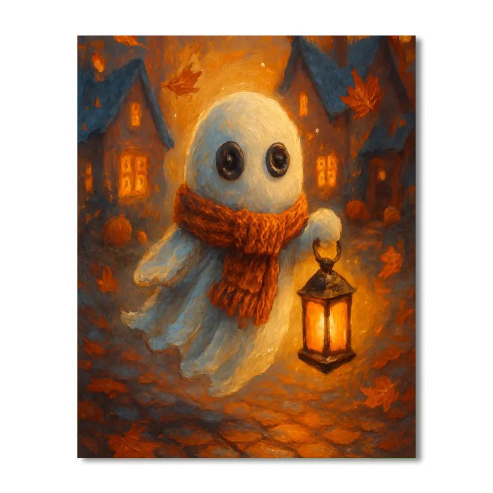 Lantern Parade Of The Button Eyed Ghost Numbered painting kits