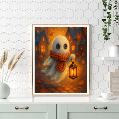 Lantern Parade Of The Button Eyed Ghost Numbered painting kits
