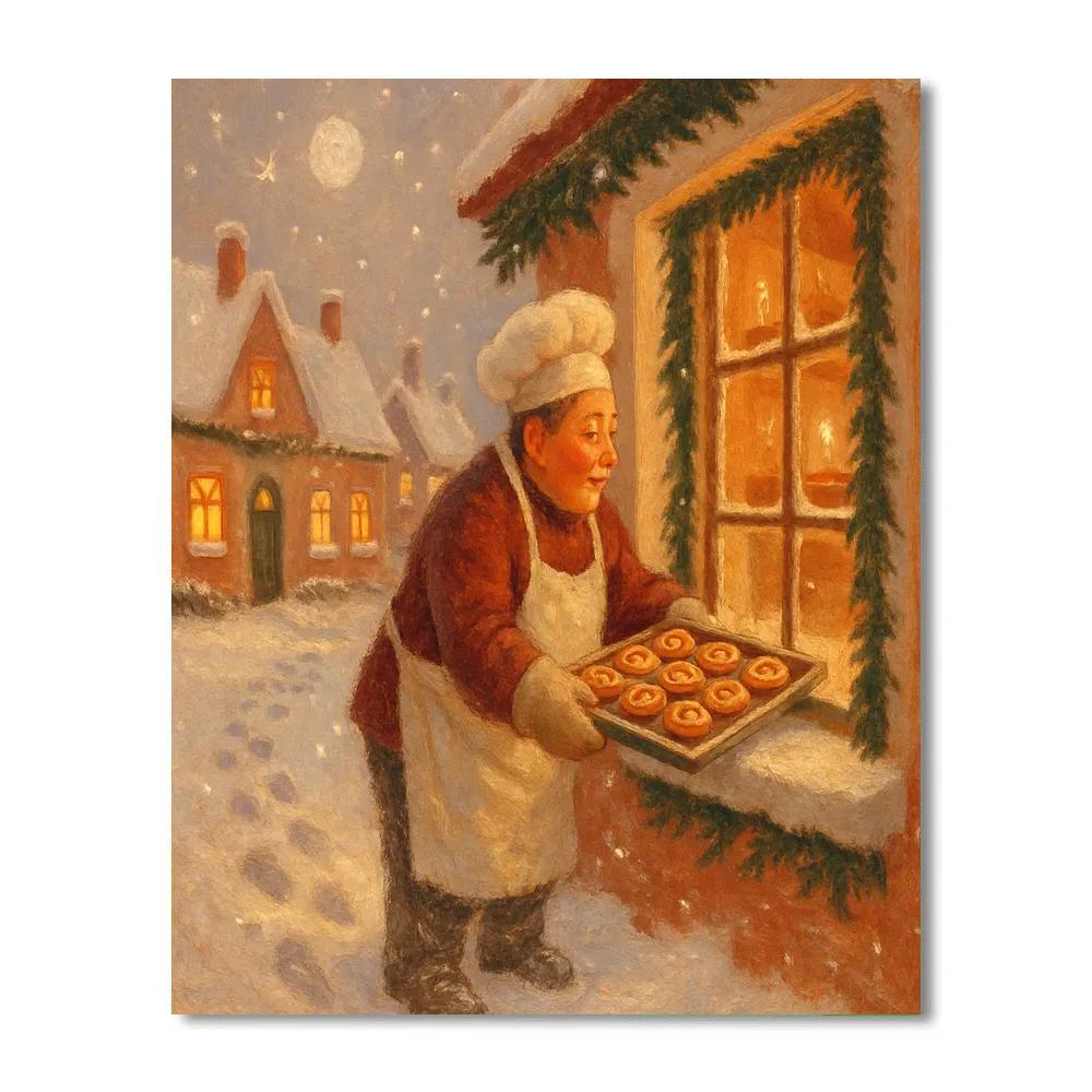 Midnight Bakery Snowfall paint by color