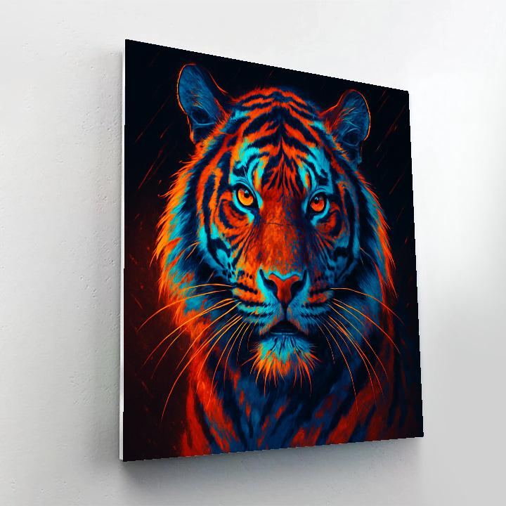 Electric Ember Tiger Focus Number painting