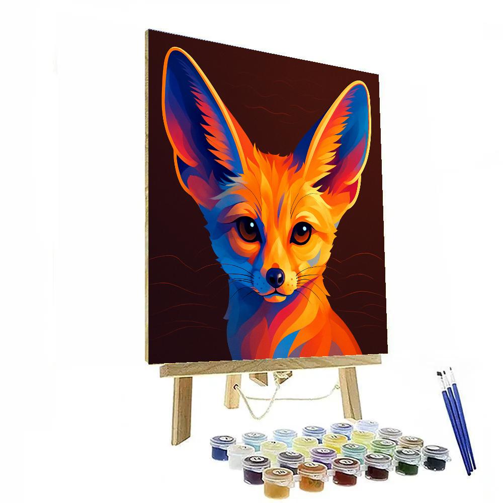 Cobalt Mirage Desert Fox Numbered painting kits