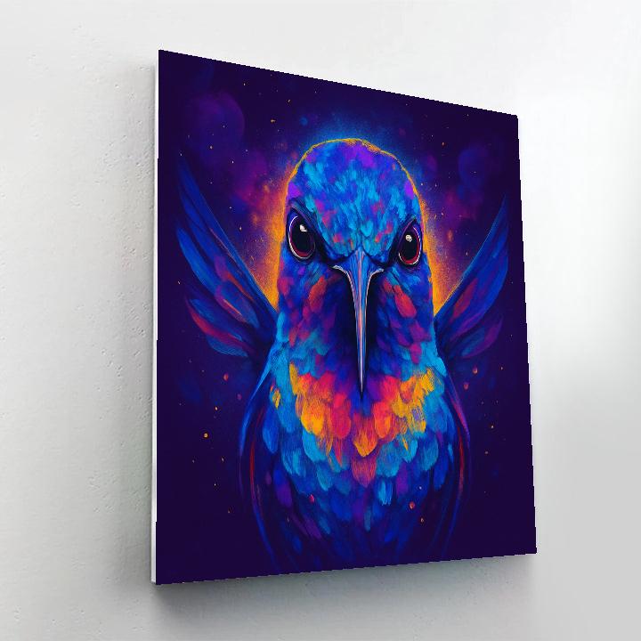 Nebula Bloom Hummingbird Gaze paint by color