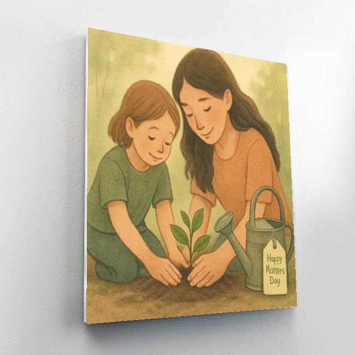 Garden Seedling Promise Together Number painting