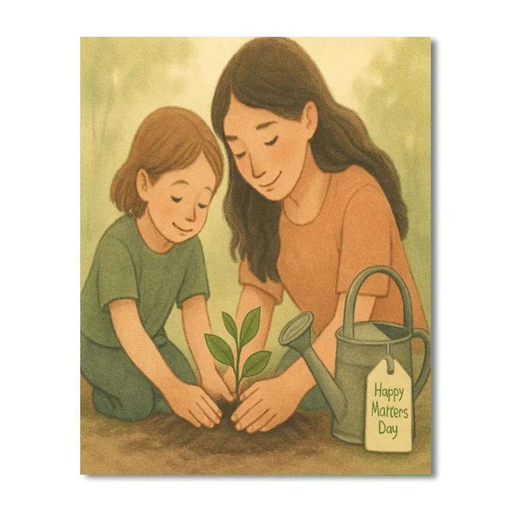 Garden Seedling Promise Together Number painting