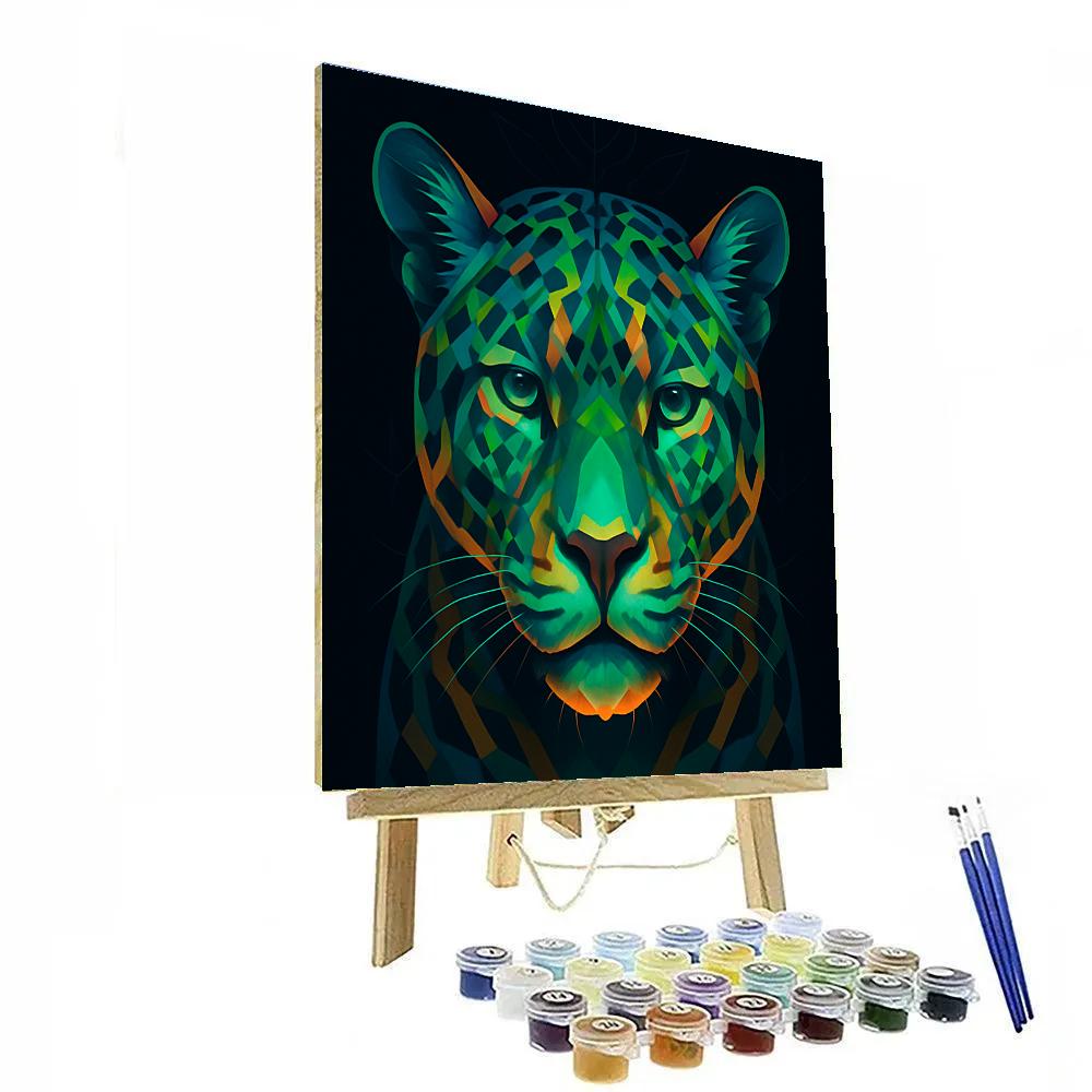 Rainforest Prism Jaguar Stare paint by color