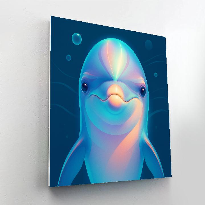 Opal Current Dolphin Portrait Paint by numbers kits
