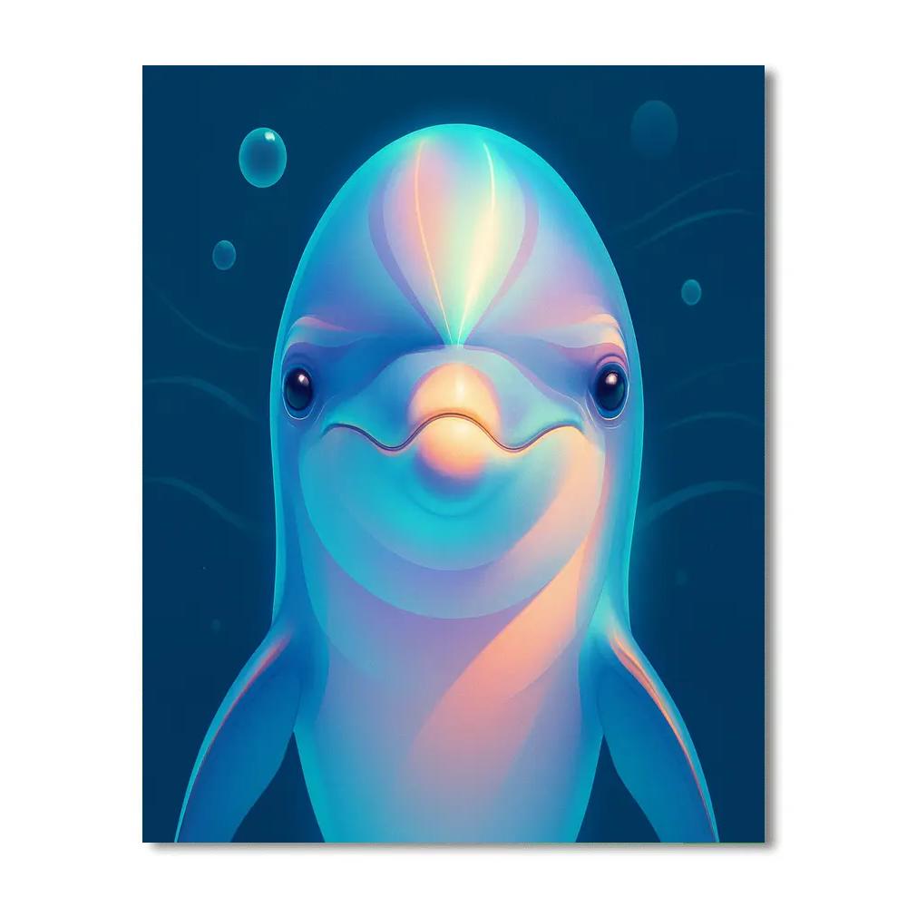 Opal Current Dolphin Portrait Paint by numbers kits