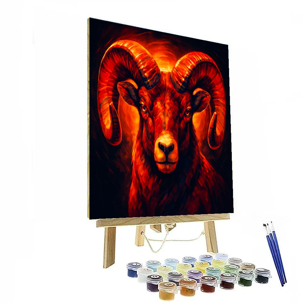 Volcanic Spectrum Ram Resolve paint by numbers