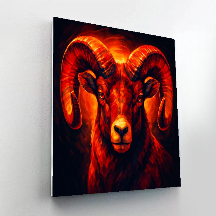 Volcanic Spectrum Ram Resolve paint by numbers