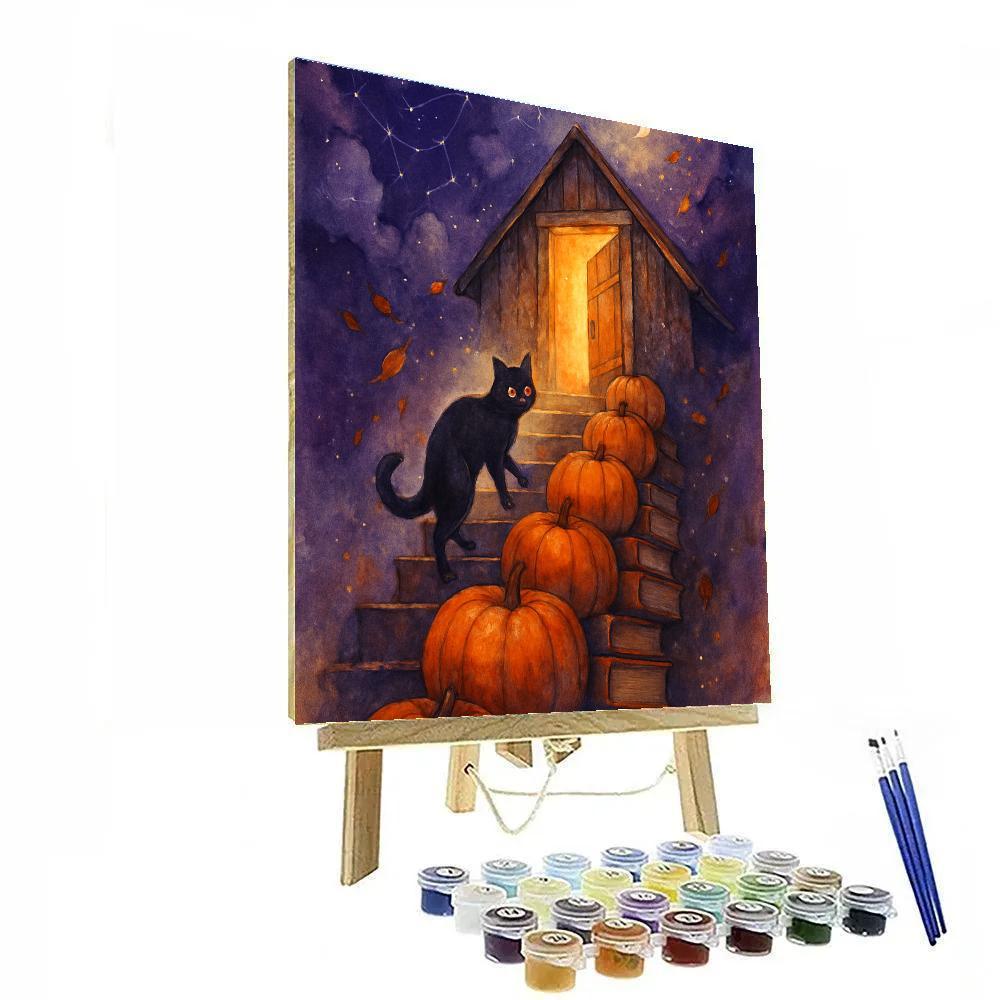 Autumn Staircase To The Starry Attic Paint by numbers kits