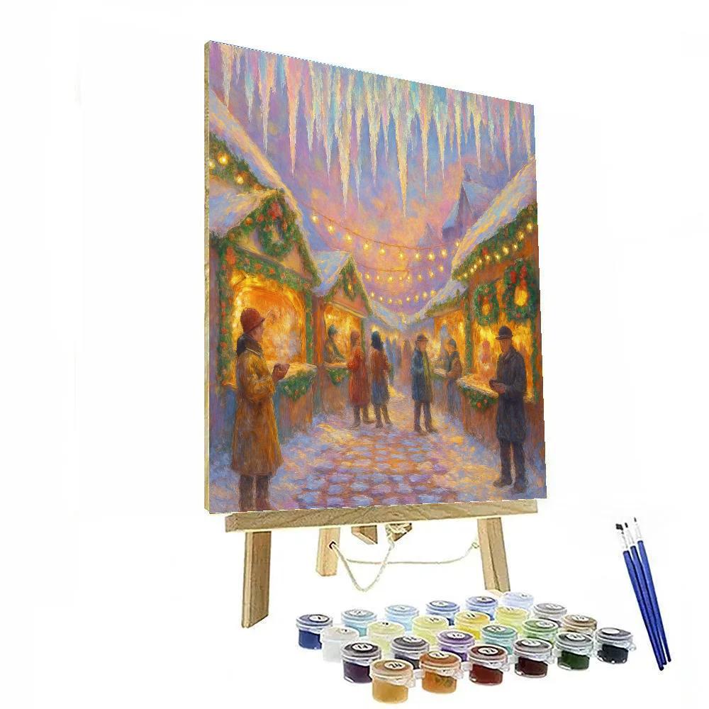 Holiday Market Under Crystal Canopy Number painting