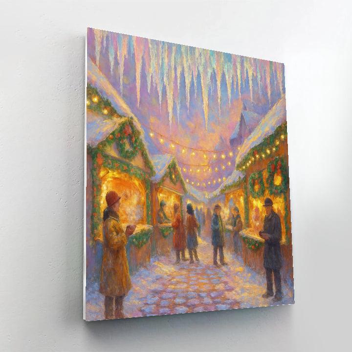 Holiday Market Under Crystal Canopy Number painting