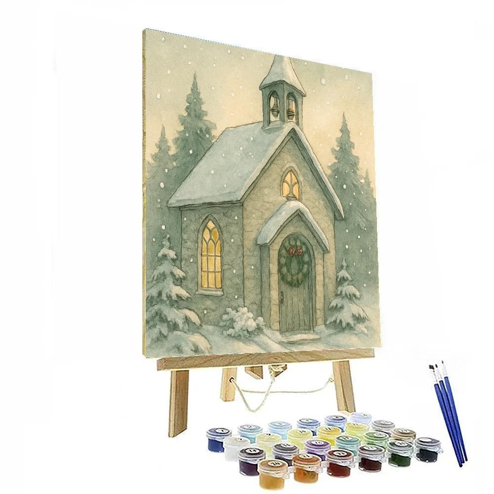 Chapel Bells In Silent Snow painting number kit