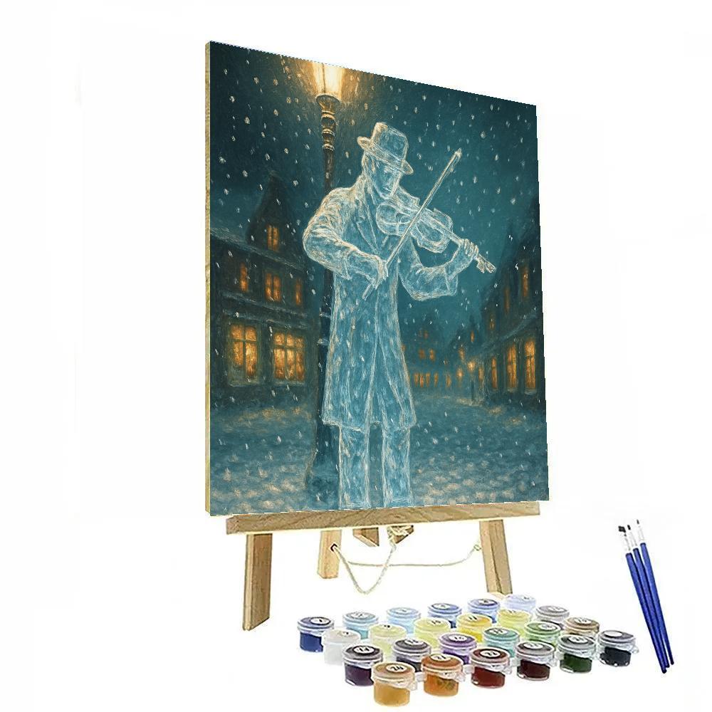 Icicle Violin Serenade Number painting